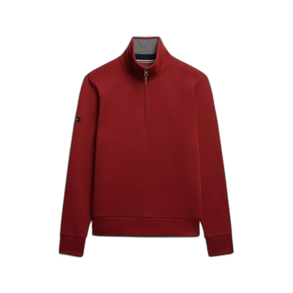 Sweatshirt en piqué à col zippé Superdry Essential
