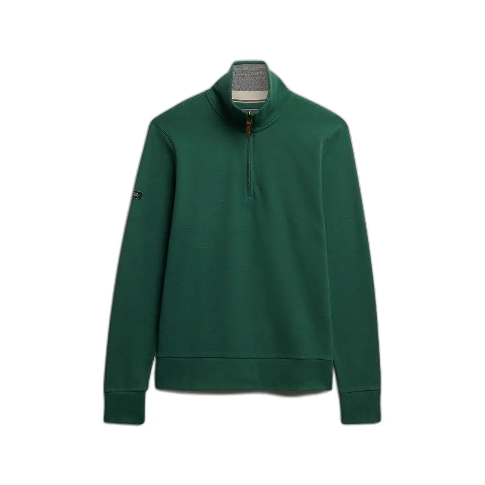 Sweatshirt en piqué à col zippé Superdry Essential