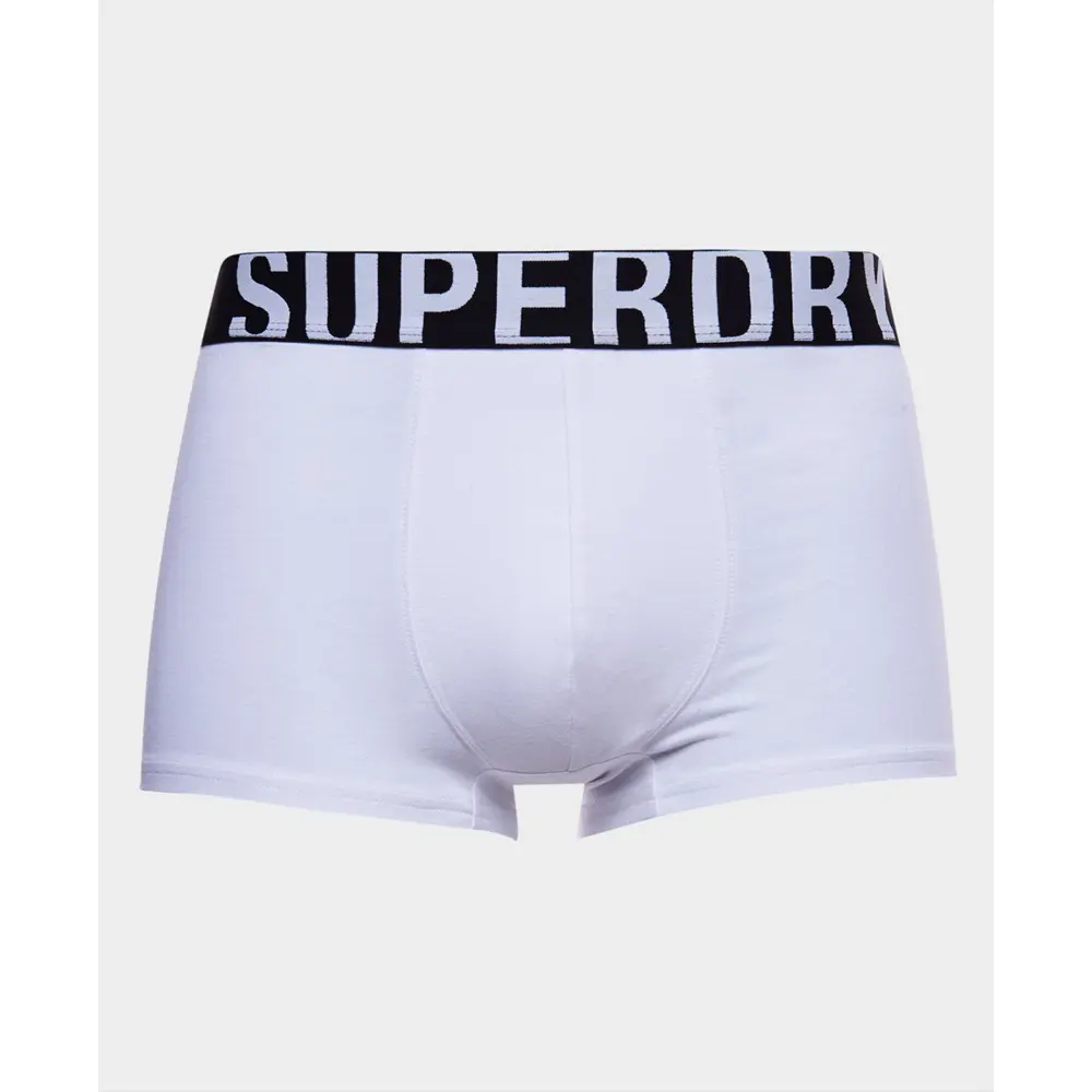 Boxer en coton biologique Superdry Dual Logo x2