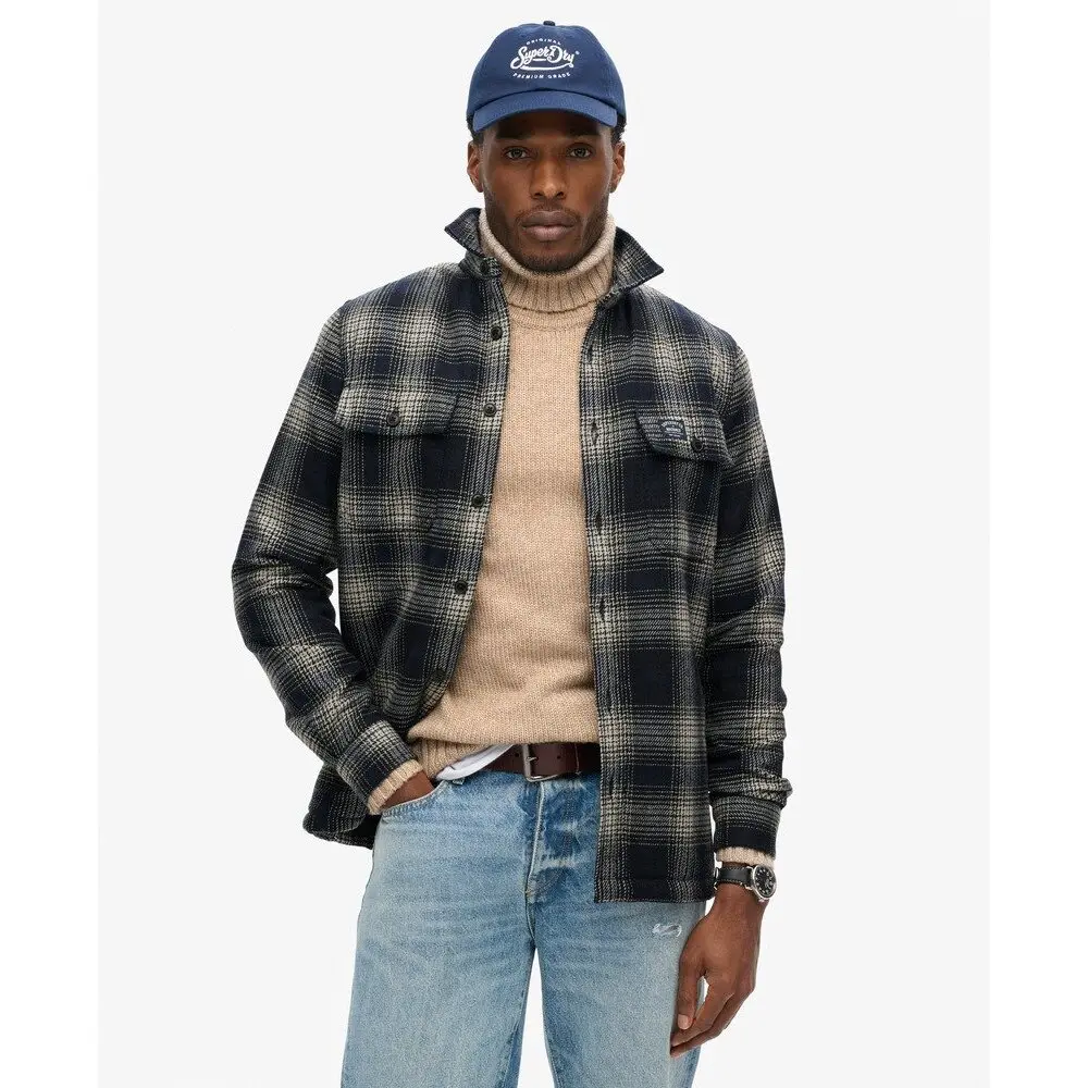 Veste Superdry Surchemise Miller en laine EU