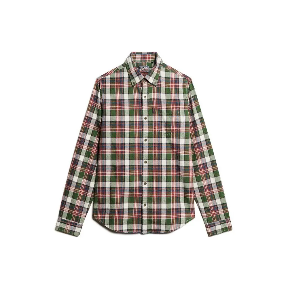 Chemise Superdry Chemise à carreaux manches longues en coton Vintage EU