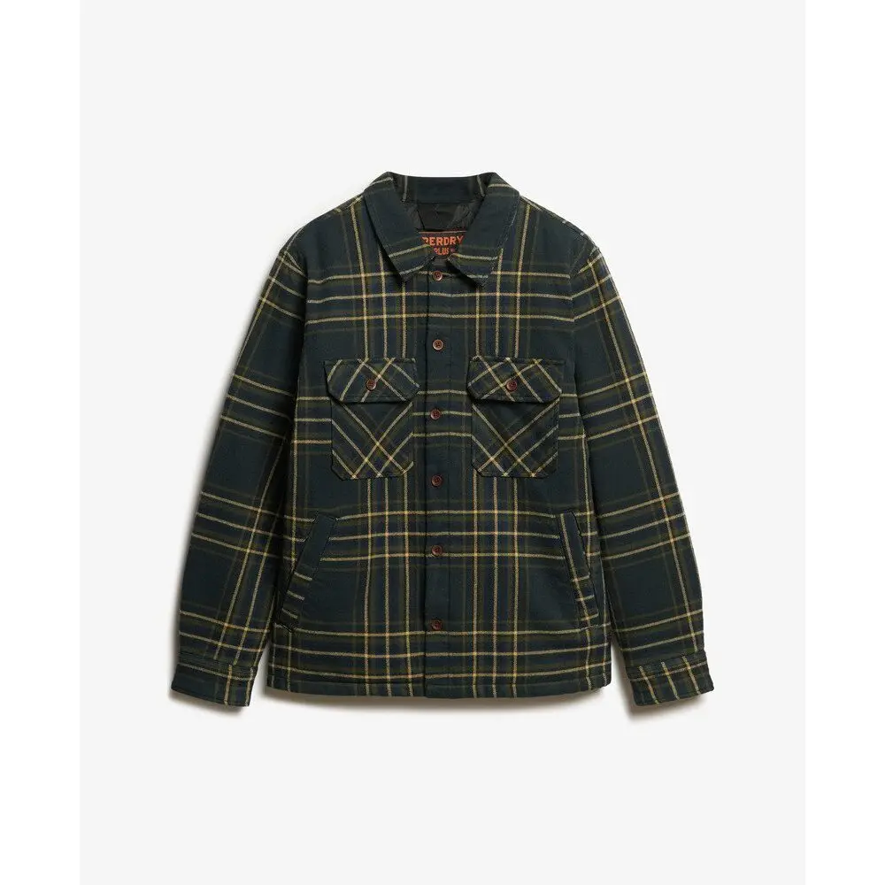 Gepolsterte karierte Überhemd Superdry Surplus