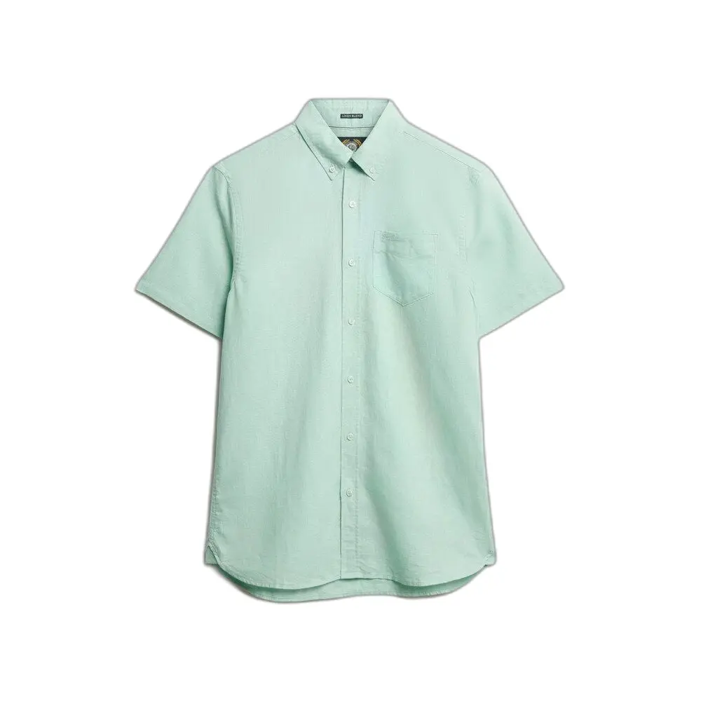 Chemise Superdry Chemise à manches longues en lin et coton EU
