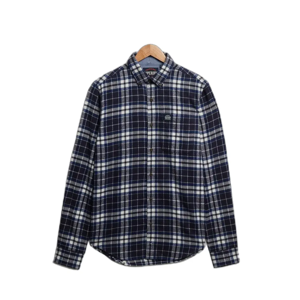 Chemise Superdry Chemise à carreaux en coton à manches longues EU - vue 3