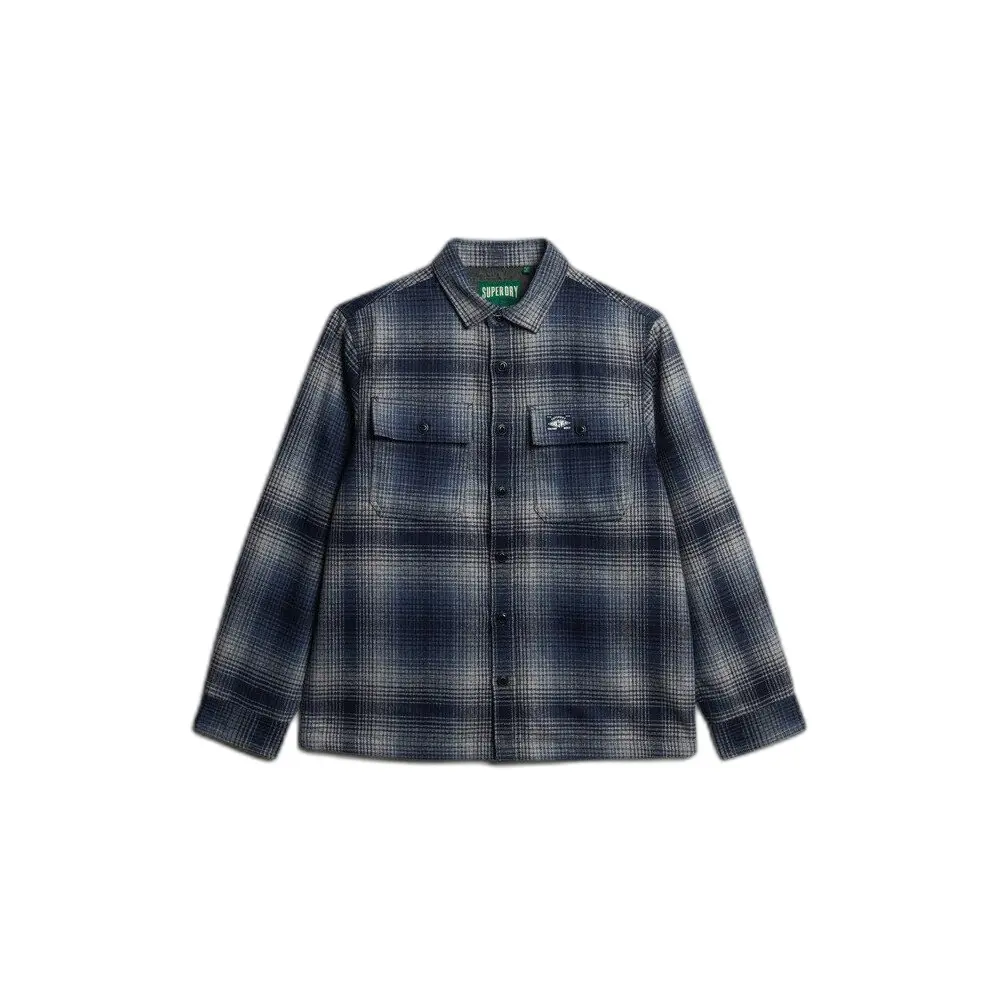Chemise Superdry Chemise Oversize en Laine Mélangée Miller EU - vue 2