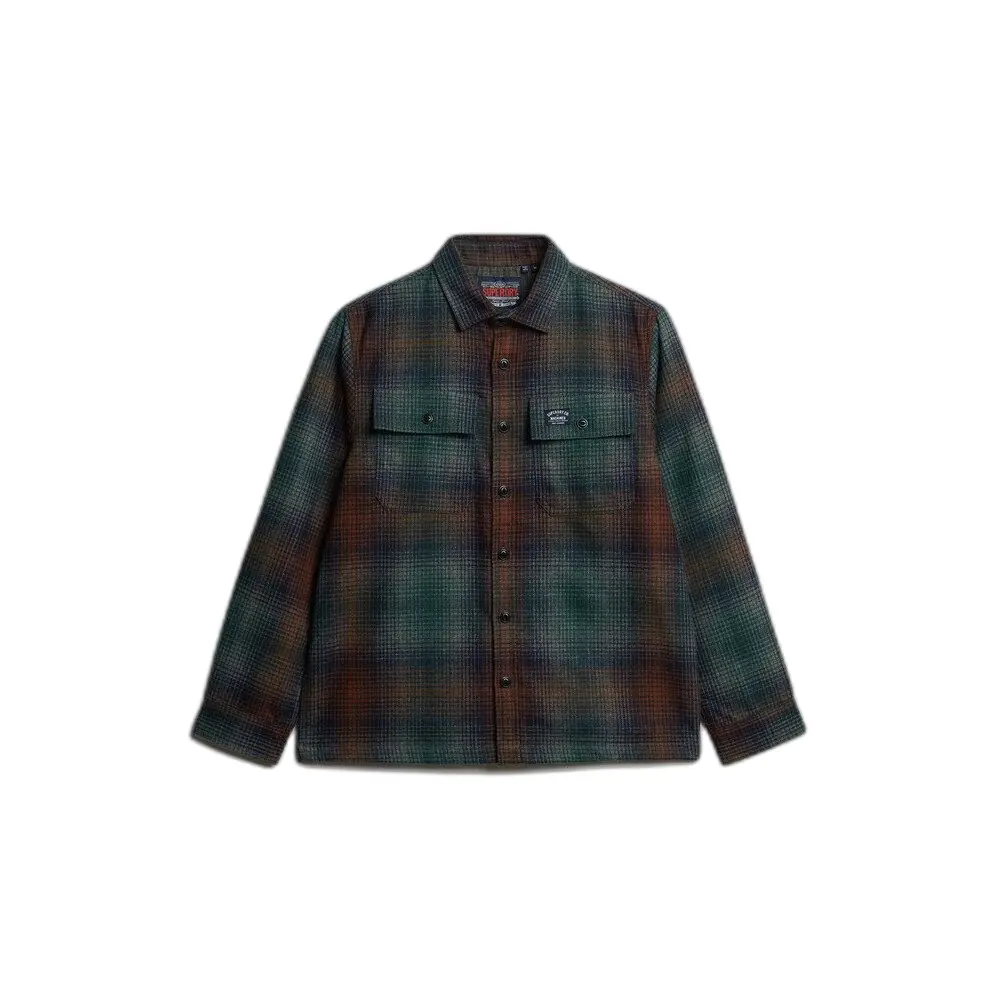 Sweat shirt Superdry Overshirt Miller Wool Blend Ombre Multicolour EU