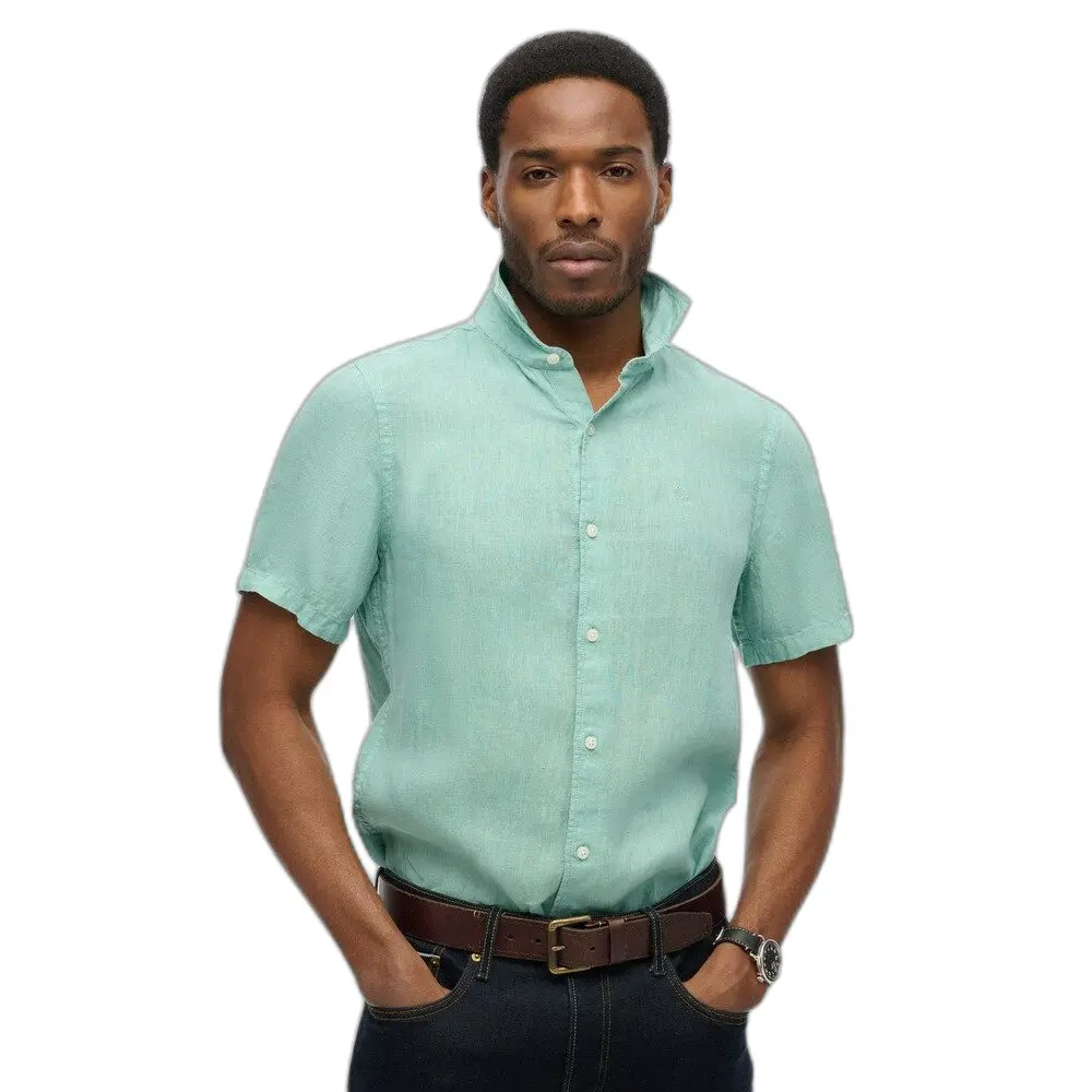 Chemise Superdry Chemise en lin à manches courtes Sd Emb Vacation EU