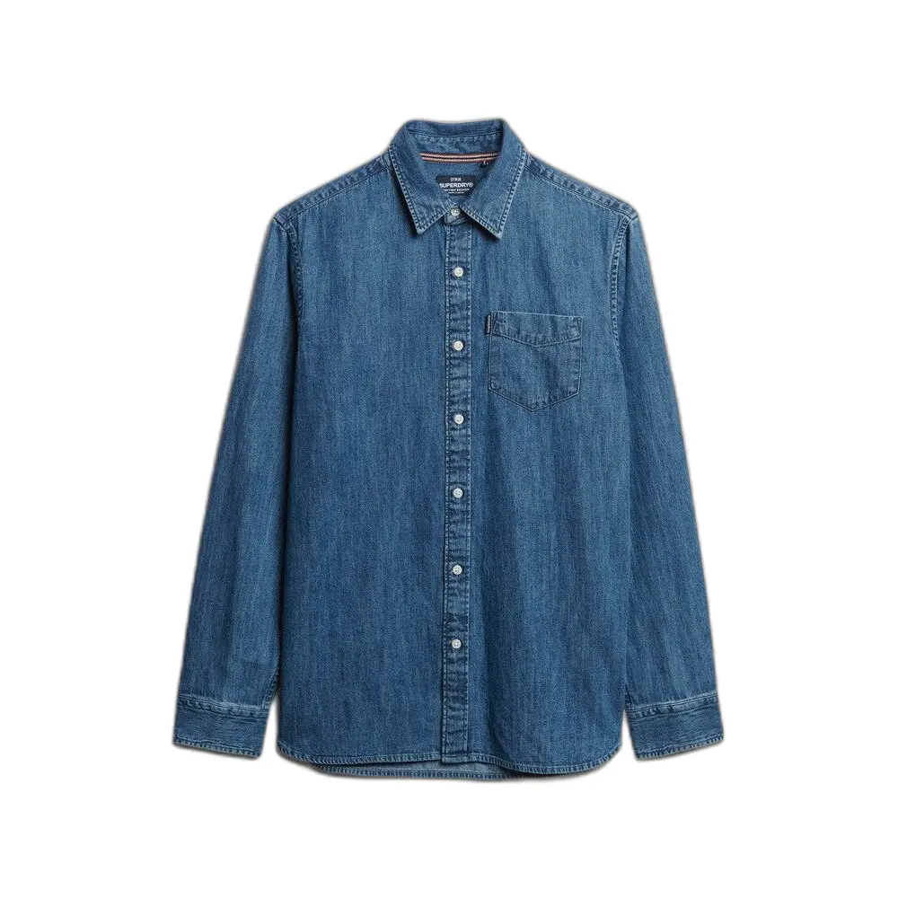 Chemise Superdry Chemise en jean à manches longues Essential EU - vue 8