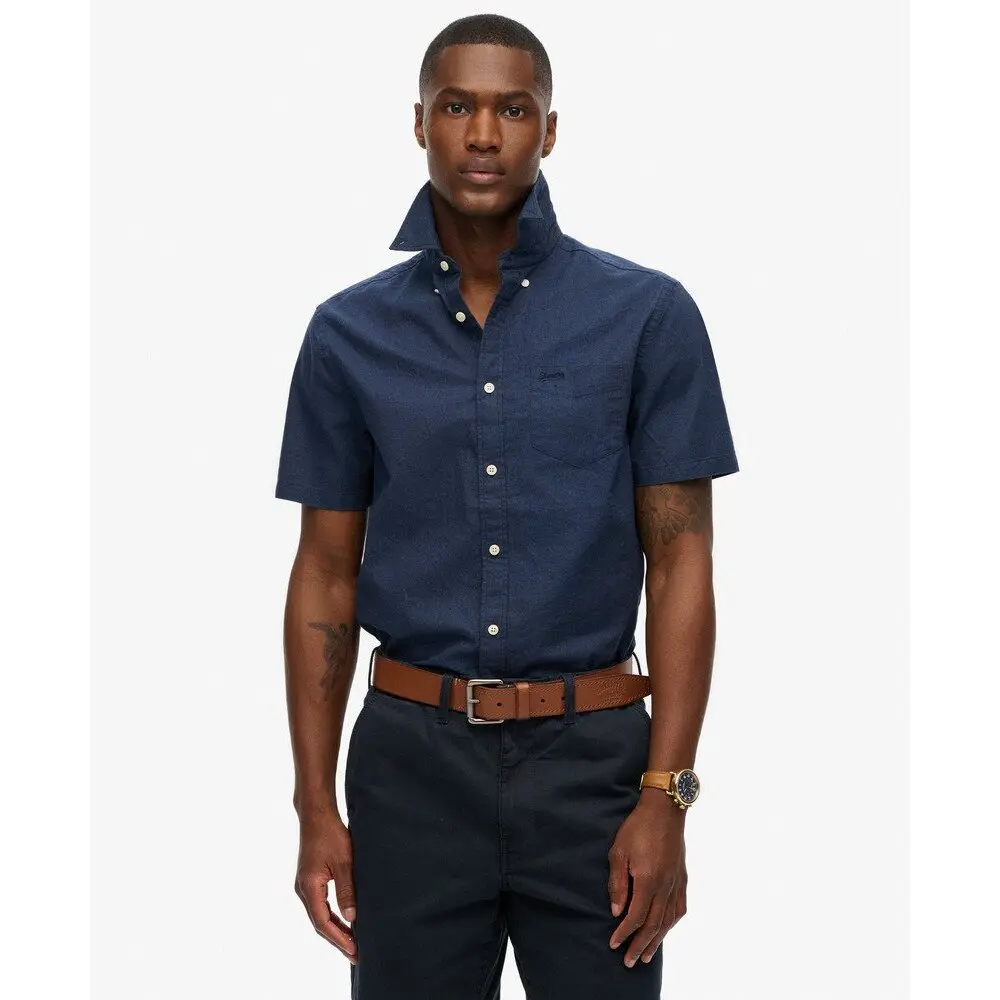Chemise Superdry Chemise à manches courtes en lin et coton City EU