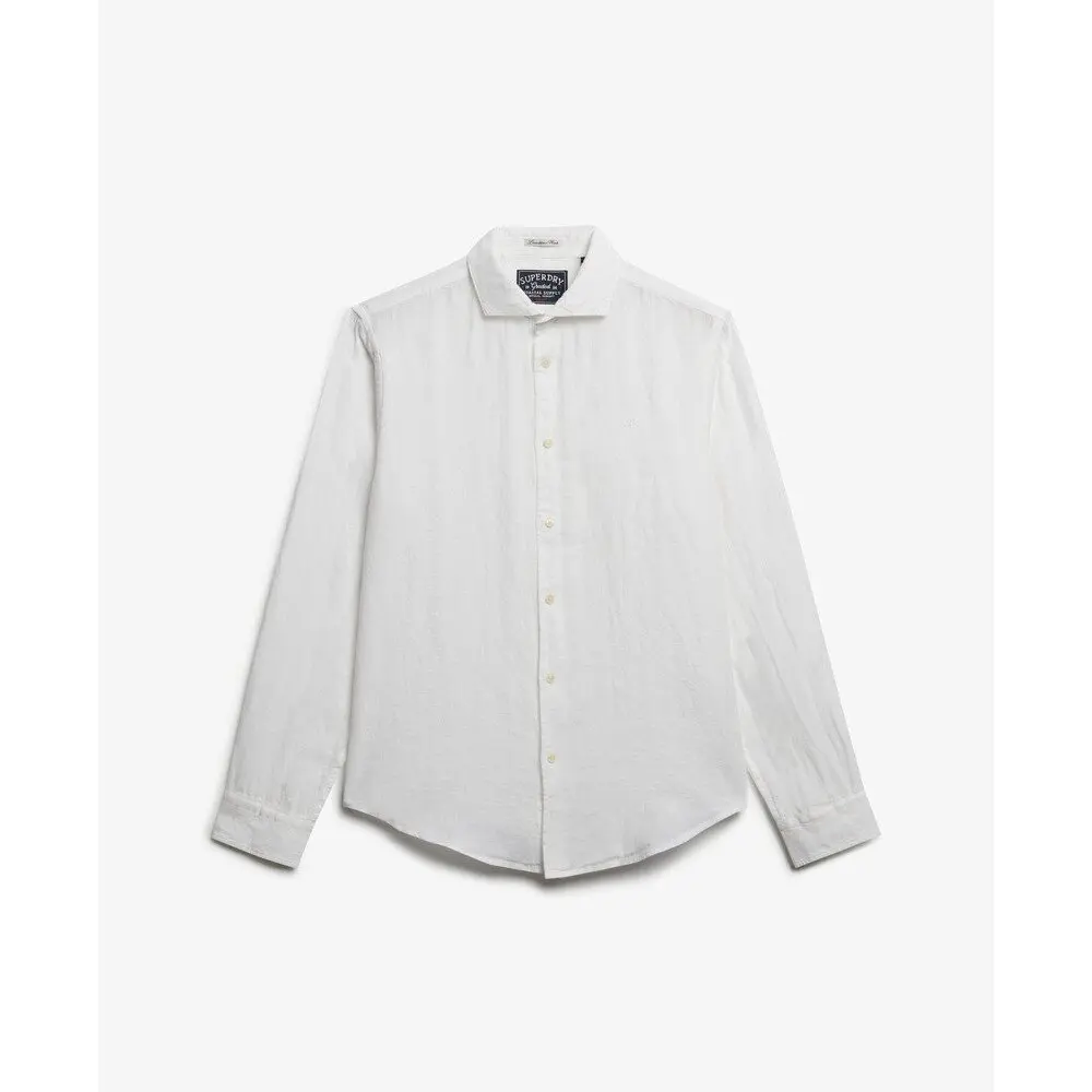 Camicia di lino a maniche lunghe Superdry Riviera