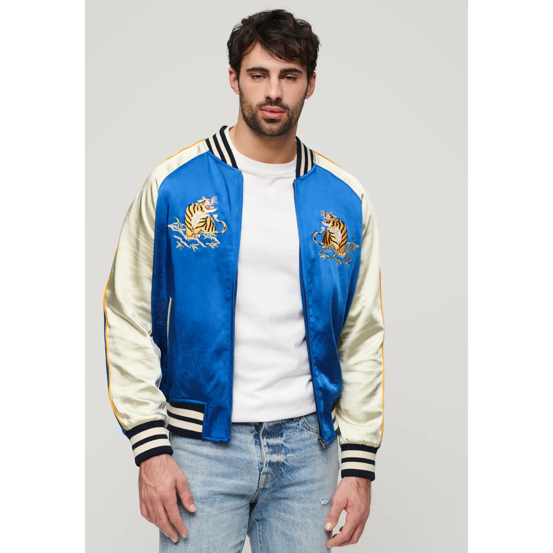 Blouson Superdry Veste de bombardier brodée Sukajan EU