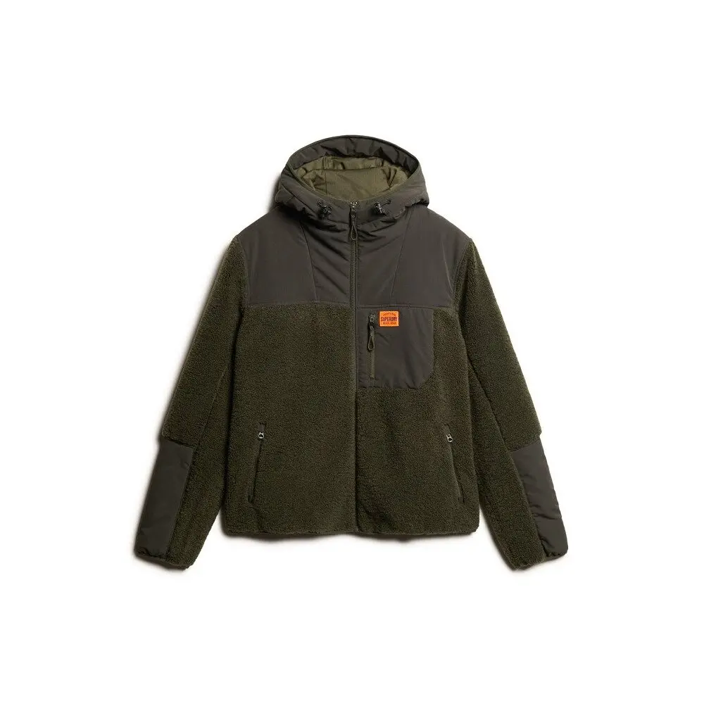 Blouson à capuche en peau lainée Superdry Expedition Hybrid