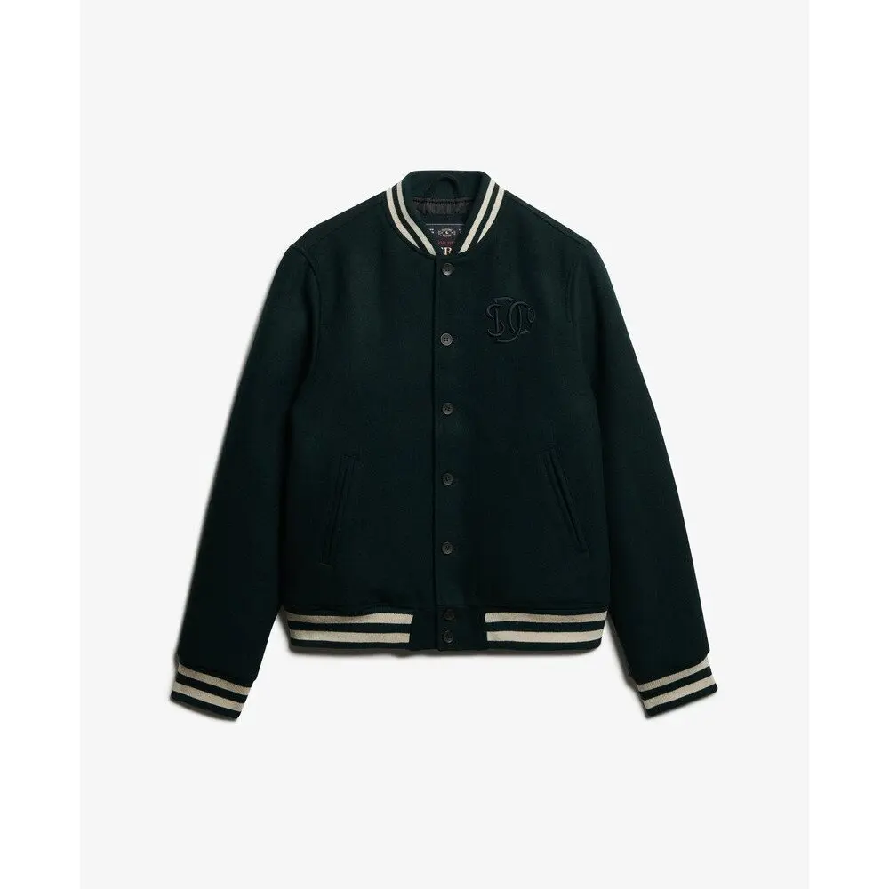 Doudoune Superdry Bomber en laine Varsity Monogram