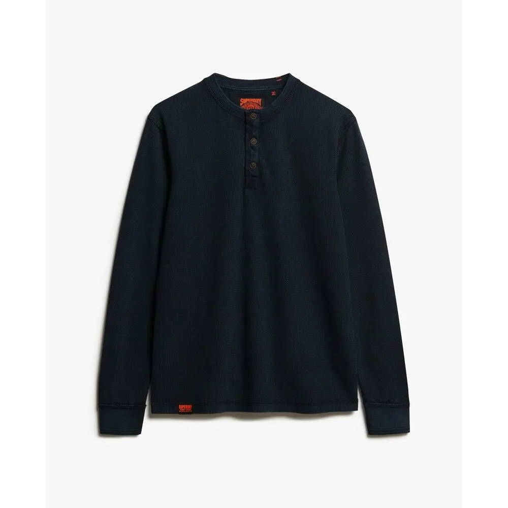 T shirt manches longues Superdry Vintage Textured Grandad