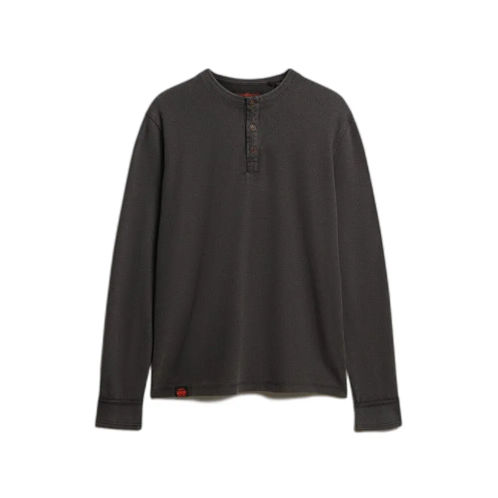 T shirt manches longues Superdry Vintage Textured Grandad - vue 2
