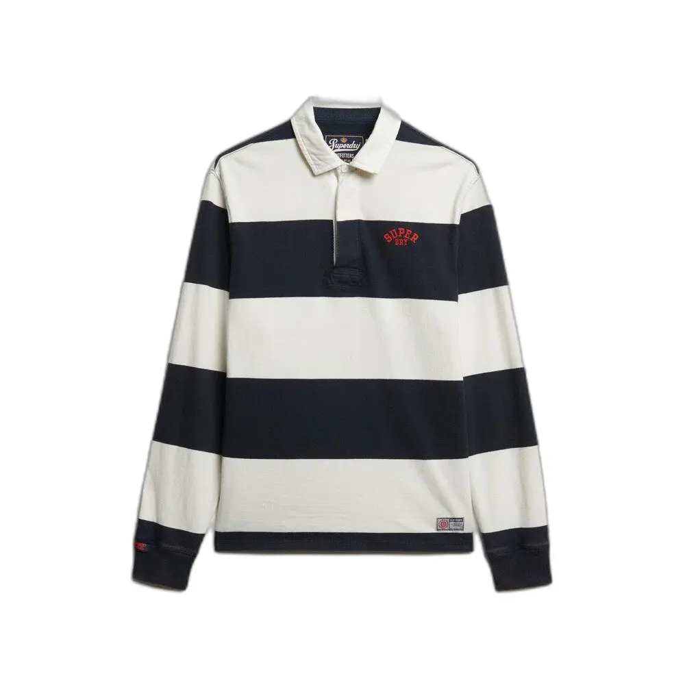 Polo Superdry Haut de rugby à rayures athlétiques vintage EU