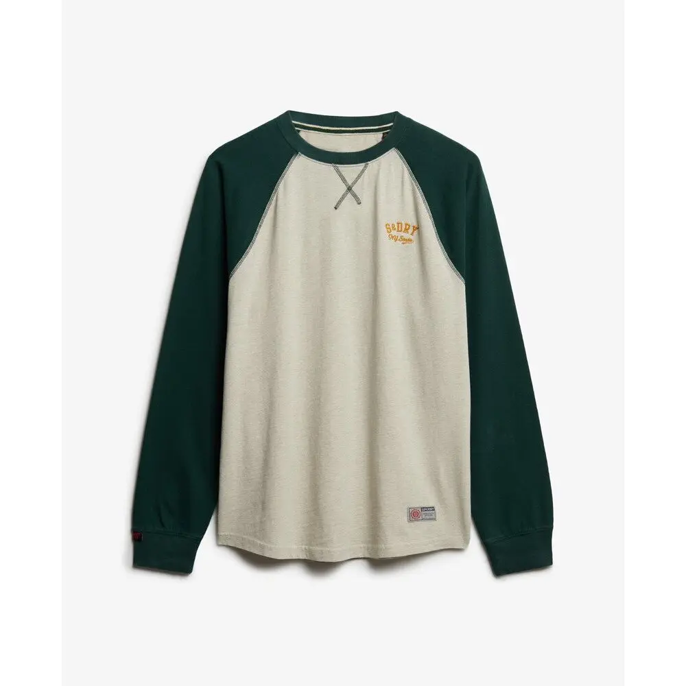 T shirt manches longues Superdry Vintage Athletic Baseball
