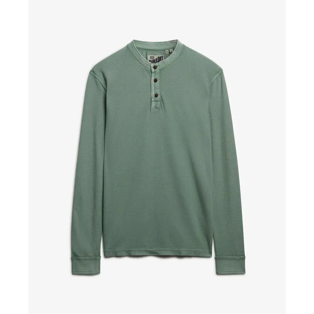 T shirt Superdry Pull Henley Texturé Écru EU - vue 2