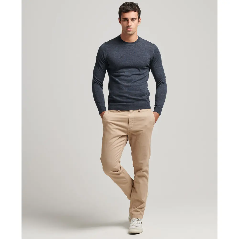 Sweat shirt Superdry Pull ras du cou en laine mérinos EU