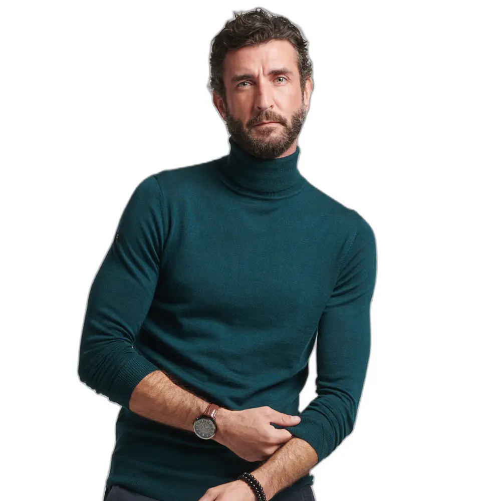 Maglione dolcevita in lana merino Superdry
