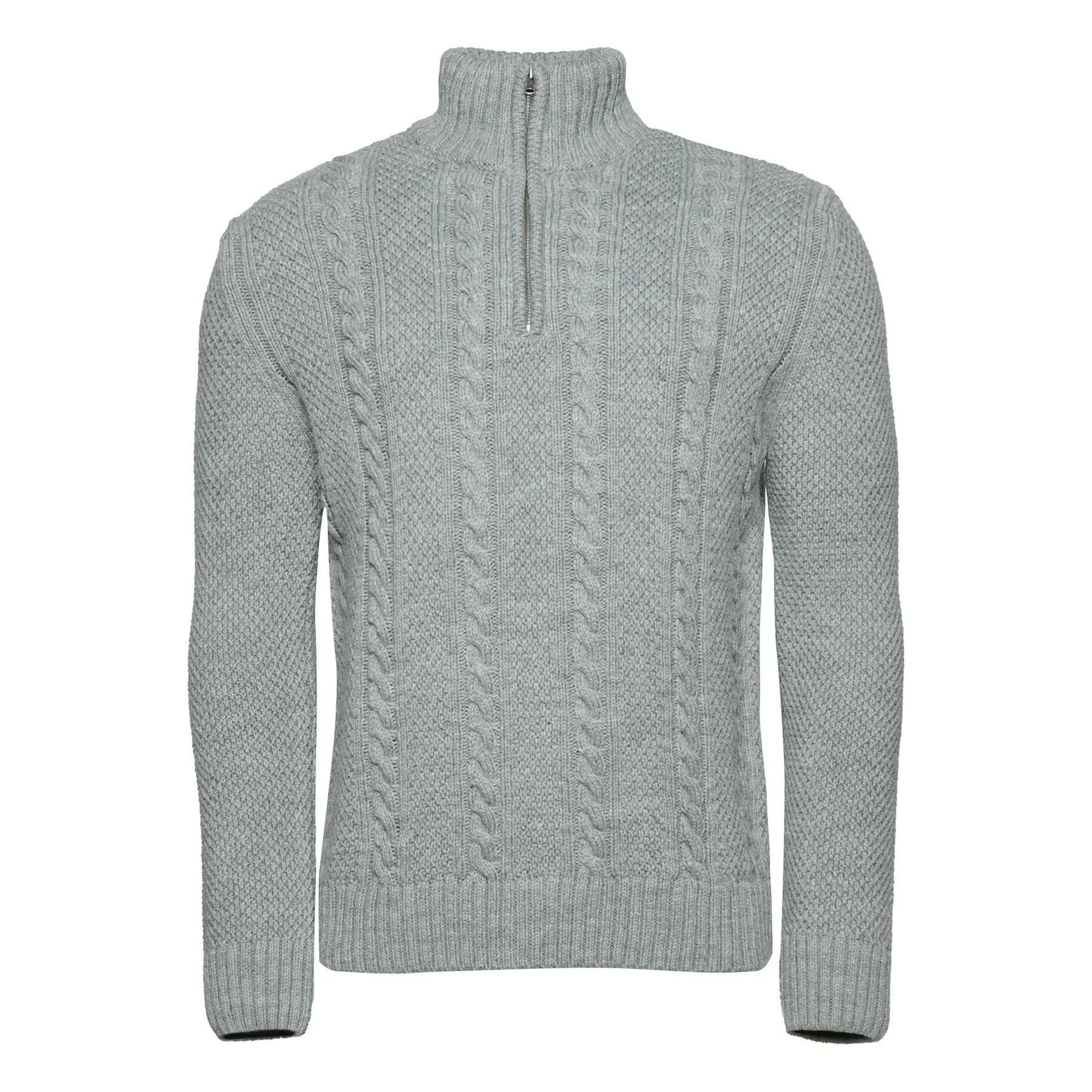 Sweat shirt Superdry Pull à demi zip en tricot torsadé Jacob EU