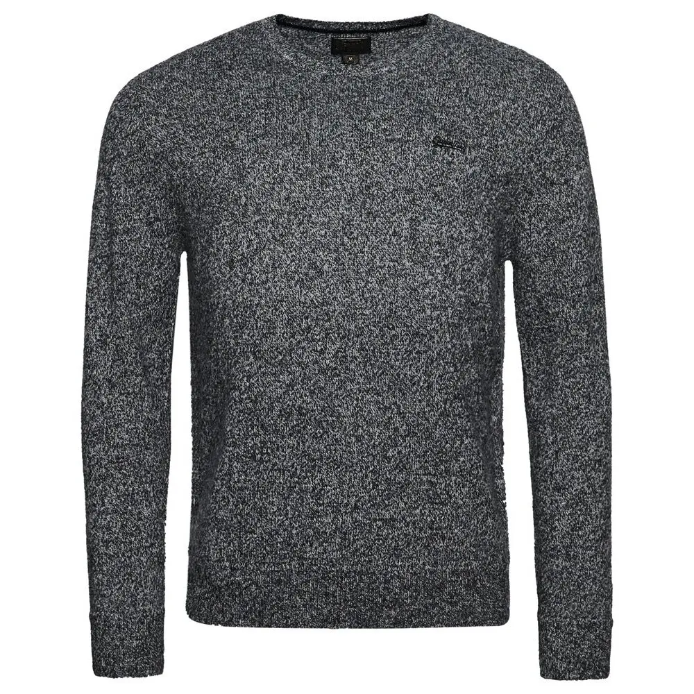 Pull Superdry Pull 12 zip en maille brodé Essential EU - vue 3