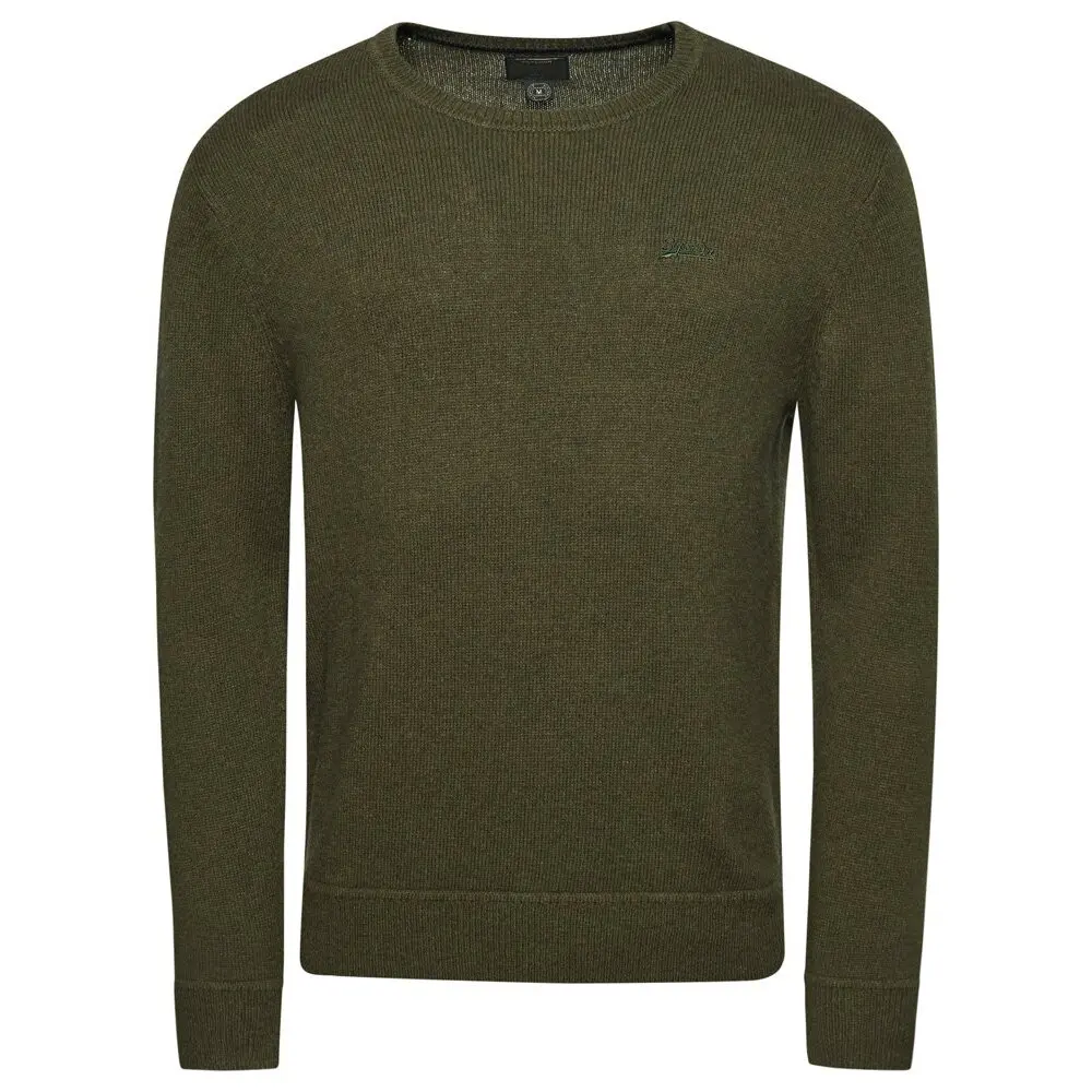 Pull Superdry Pull 12 zip en maille brodé Essential EU