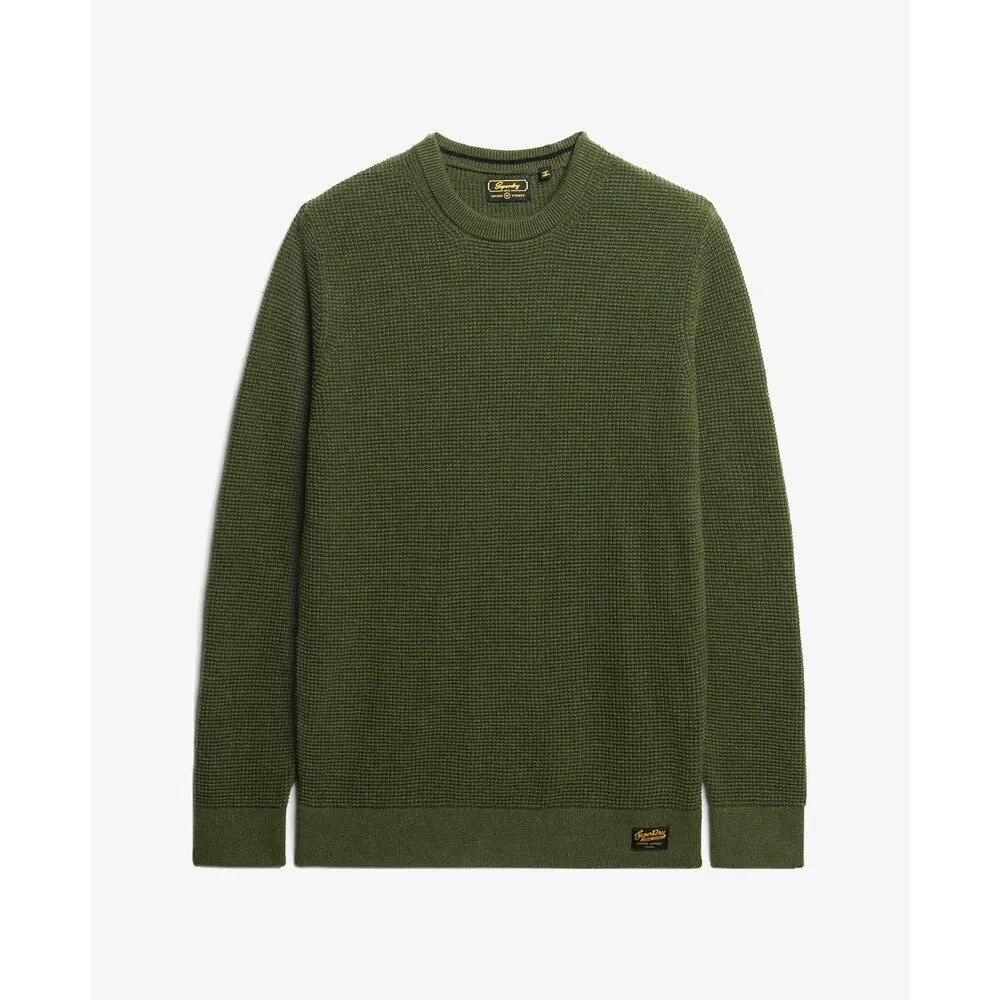 Pull ras du cou en maille texturée Superdry