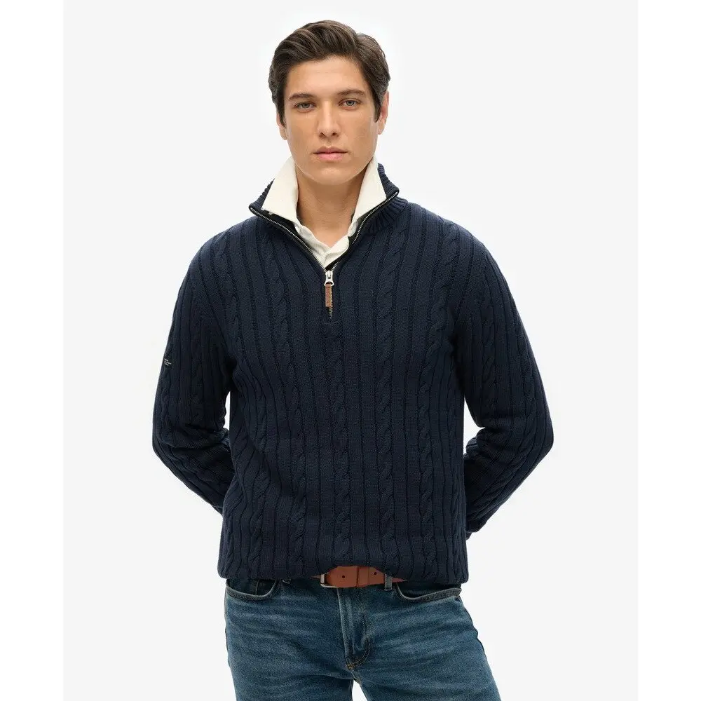 Pull en coton Superdry Cable - vue 2