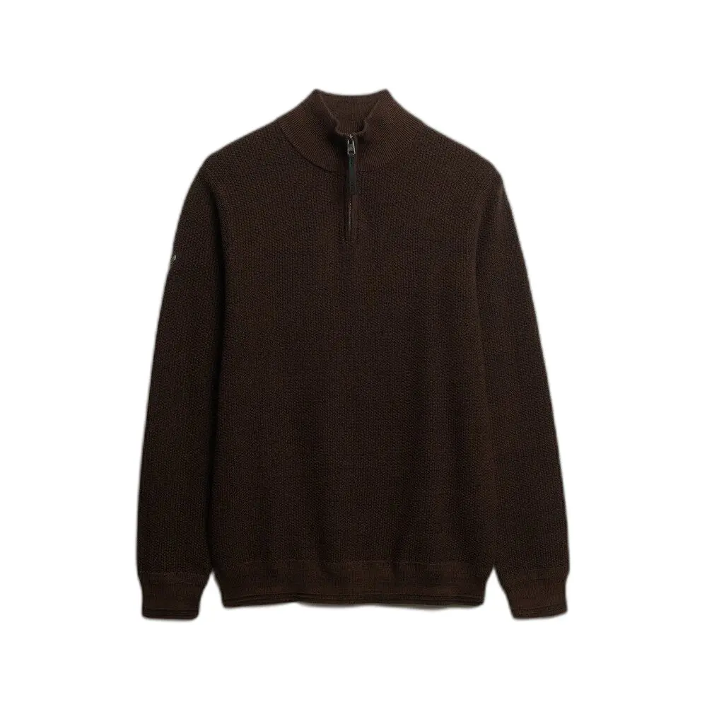 Pull texturé en coton à col camionneur Superdry