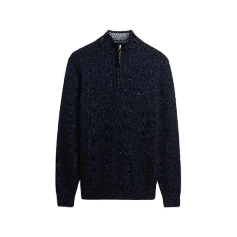 Pull Superdry Pull demi zip en laine mélangée EU