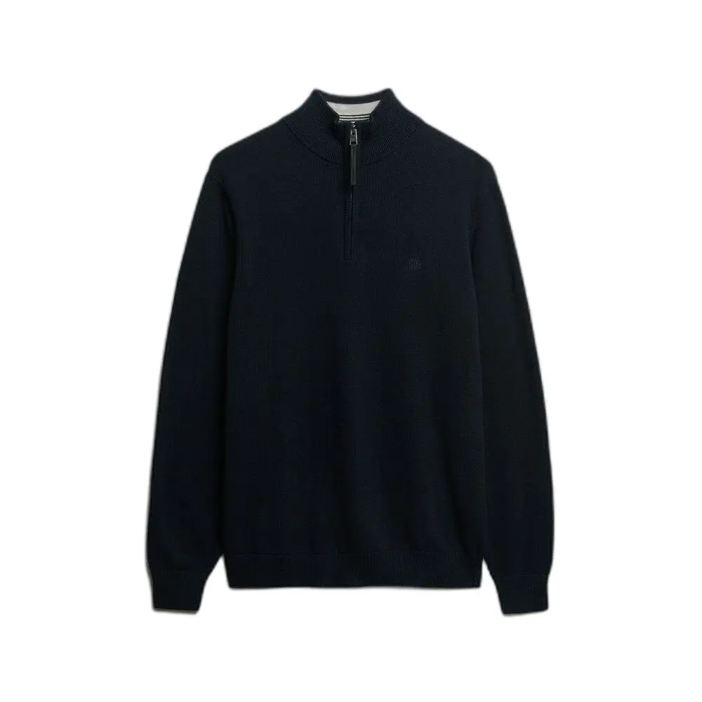 Pull en coton à col camionneur Superdry Essentials