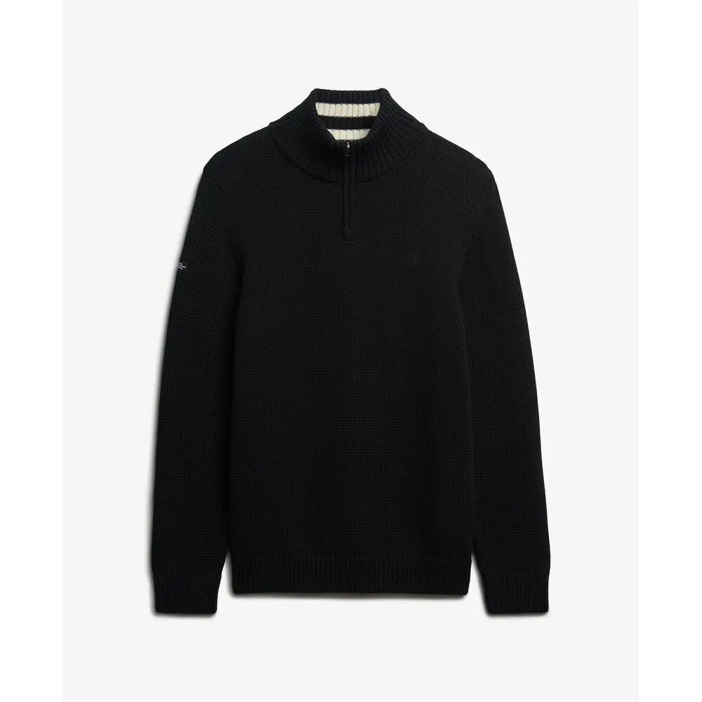 Pull à col camionneur maille et coton Superdry