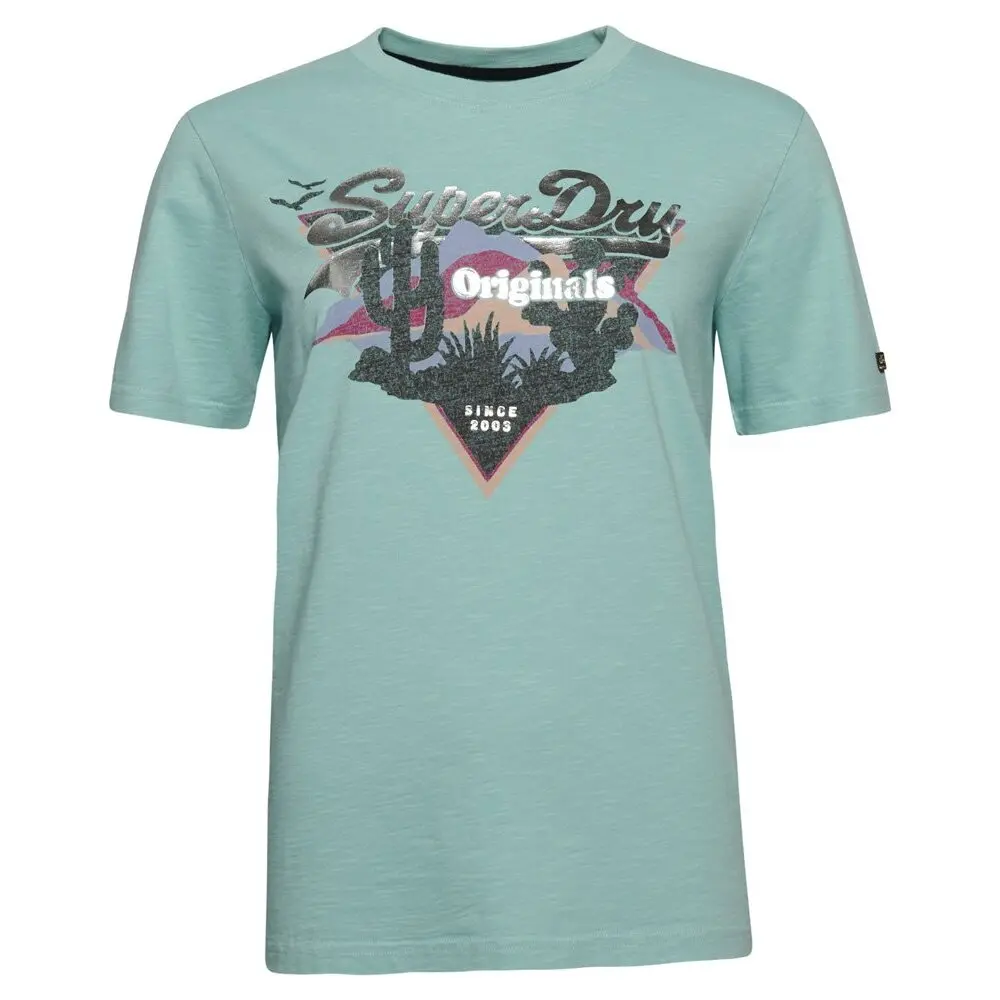 Maglietta donna con logo Superdry Vintage Narrative