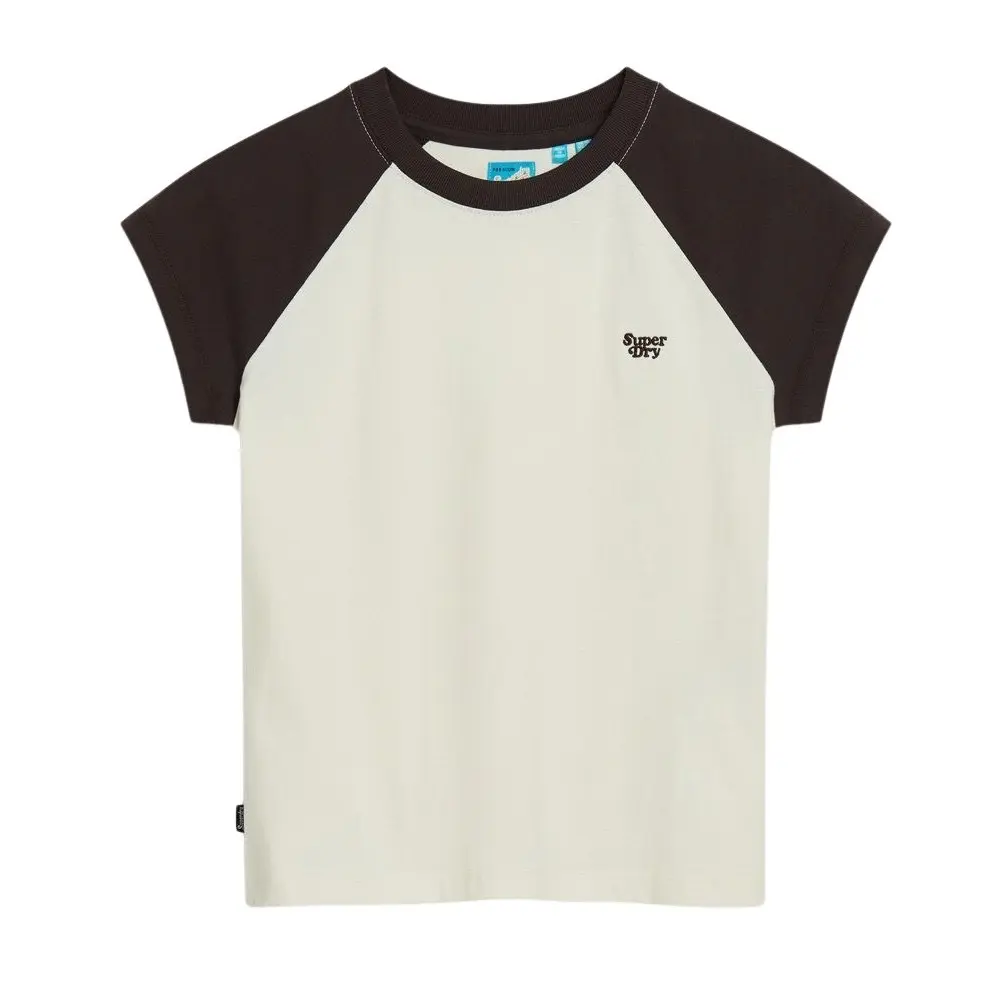 T shirt Superdry T shirt Raglan Essential Logo en coton biologique US 6
