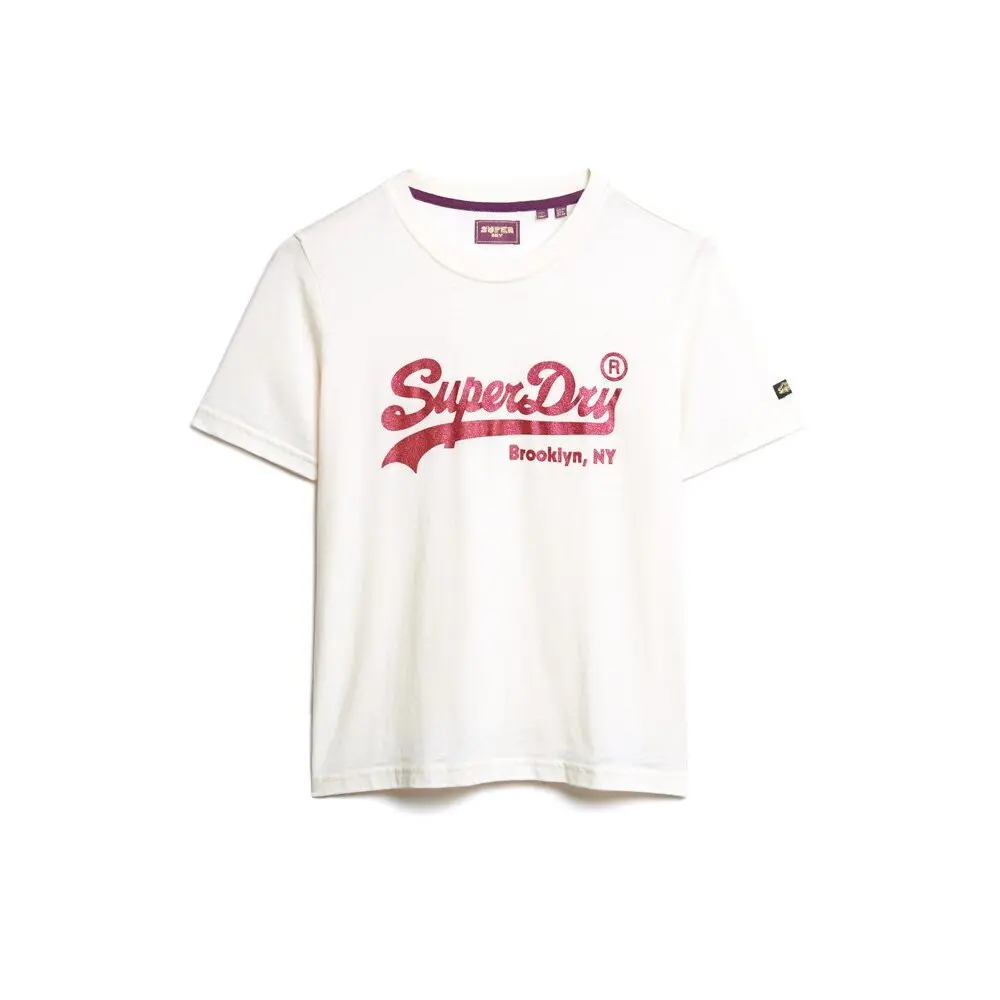 T-shirt con logo fantasia donna Superdry Vintage