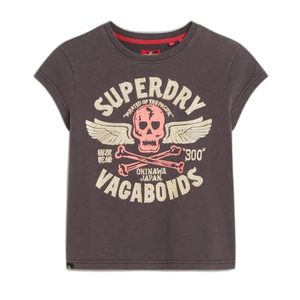 T shirt Superdry T shirt à mancherons orné d'affiches EU - vue 2