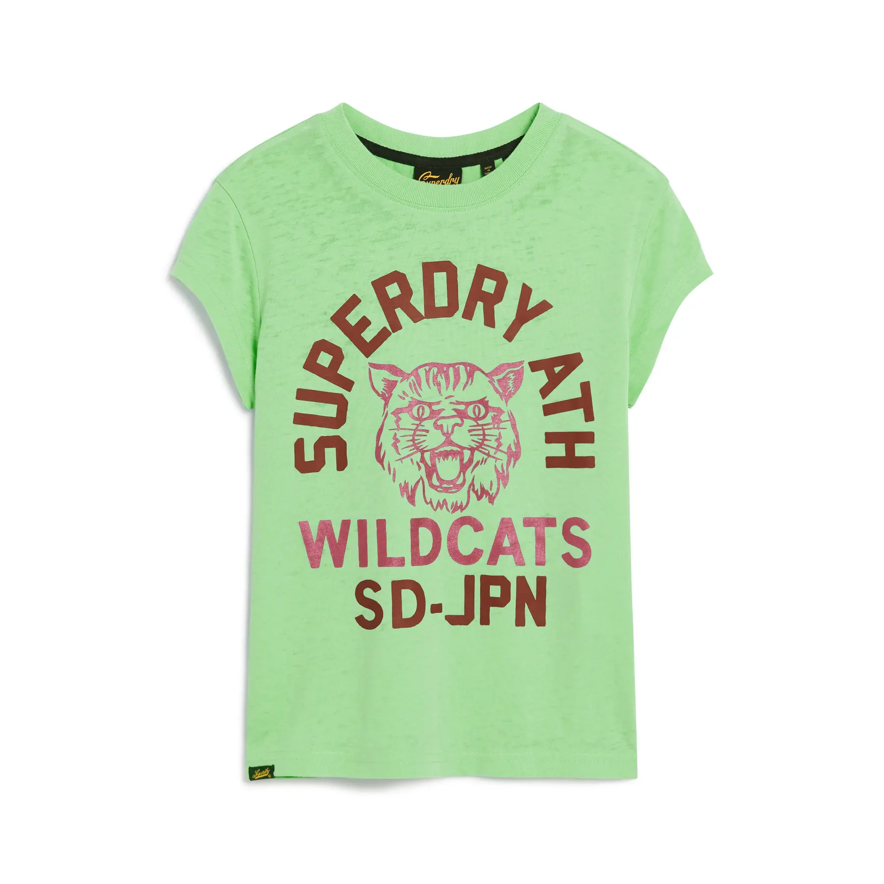T shirt Superdry T shirt Varsity Burnout manches courtes femme EU - vue 2