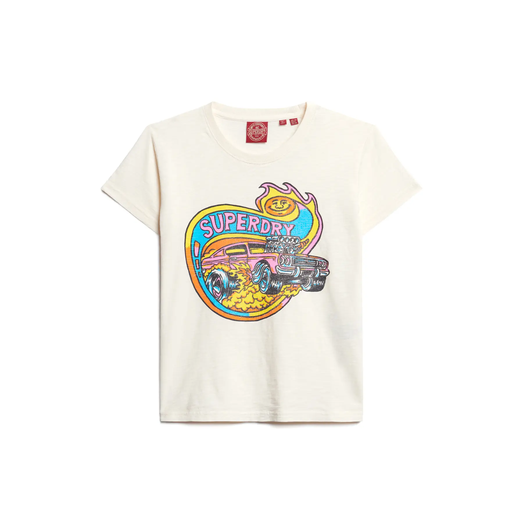 T shirt Superdry T shirt Motif Fluo Motor EU - vue 2