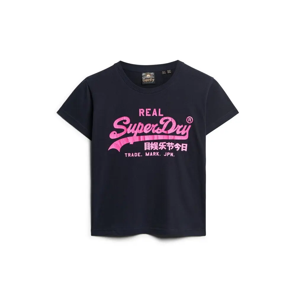 T shirt ajusté à motif fluo femme Superdry