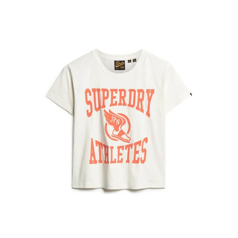 Damen T-Shirt mit Aufdruck Superdry Varsity