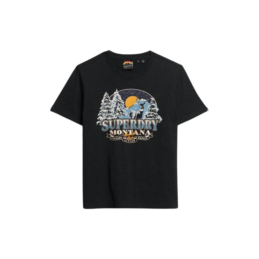 T-shirt casual da donna Superdry Travel Souvenir