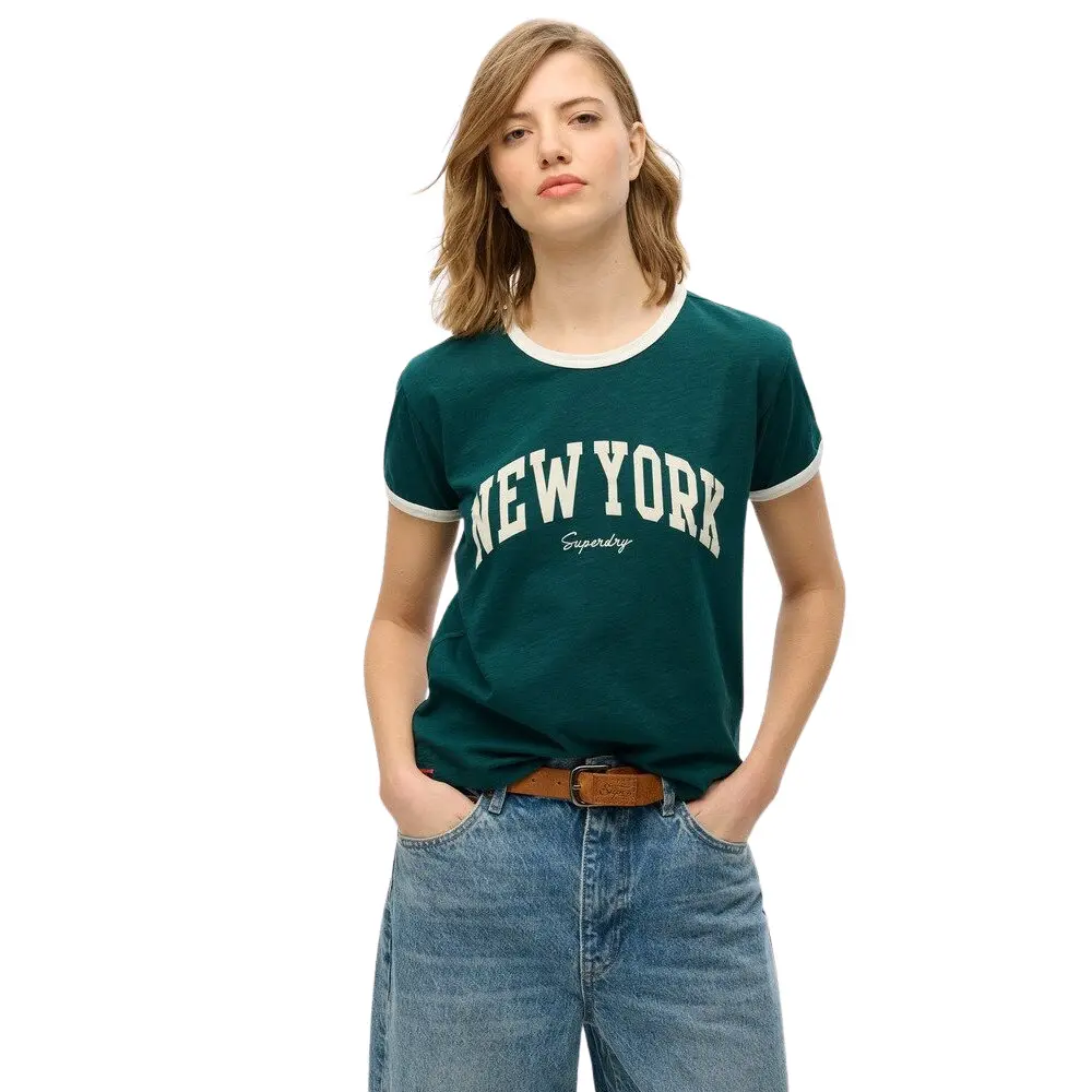 T shirt ajusté femme Superdry Athletic Essential Ringer - vue 2
