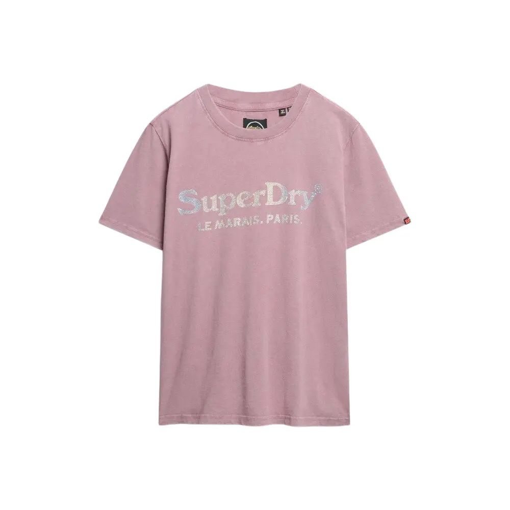 T shirt décontracté métallisé femme Superdry Venue - vue 2