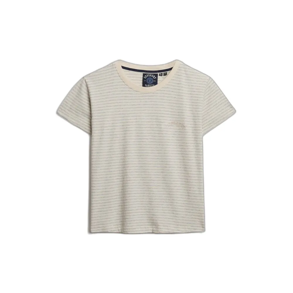 T shirt à rayures femme Superdry Essential Logo - vue 2