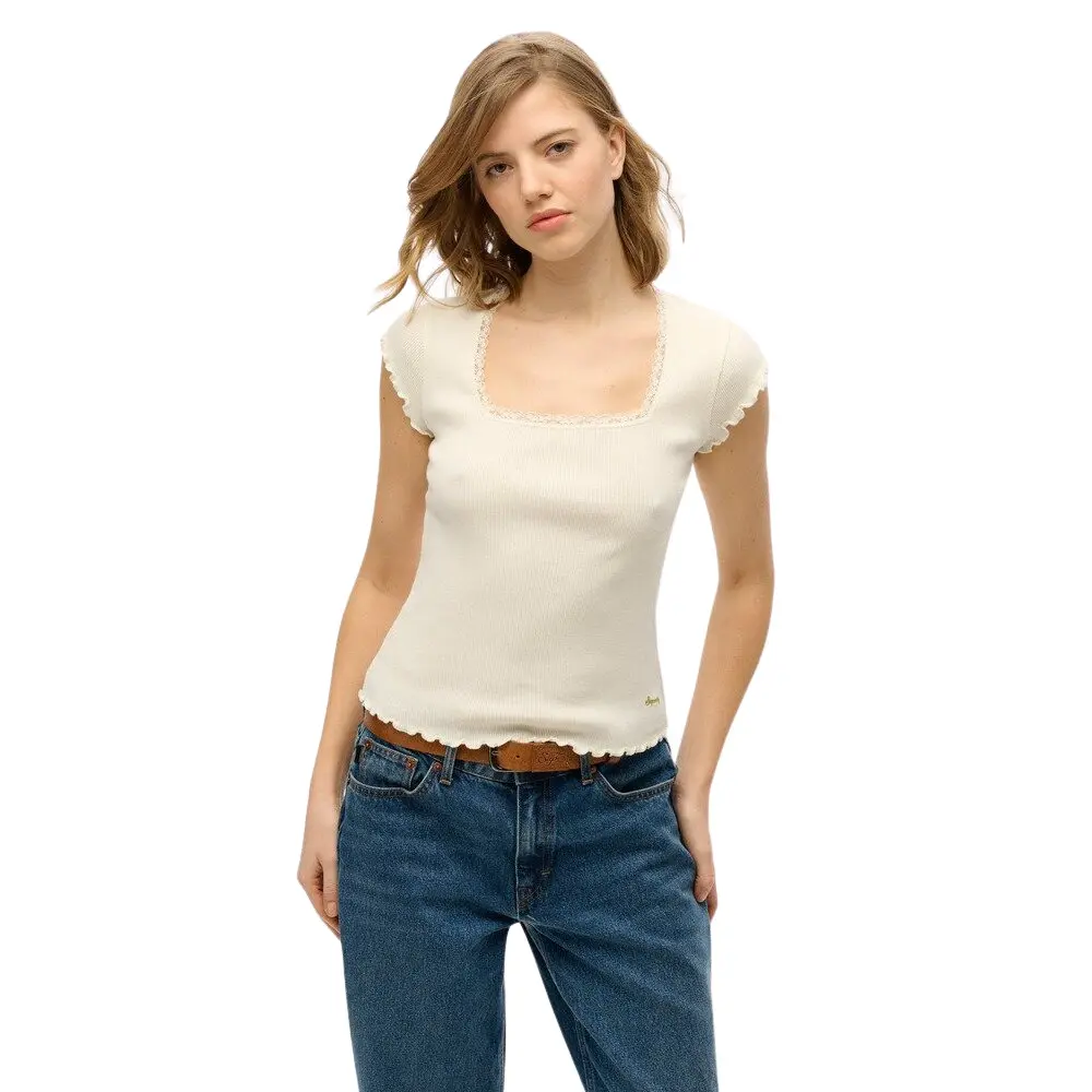 T shirt Superdry T shirt à encolure carrée femme Essential EU