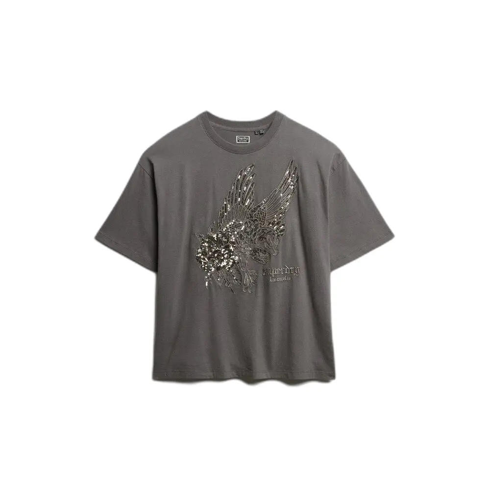 Oversize T-Shirt mit Tattoo-Effekt für Damen Superdry