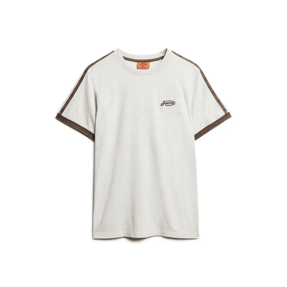 T-shirt retro a righe con logo Superdry Essential