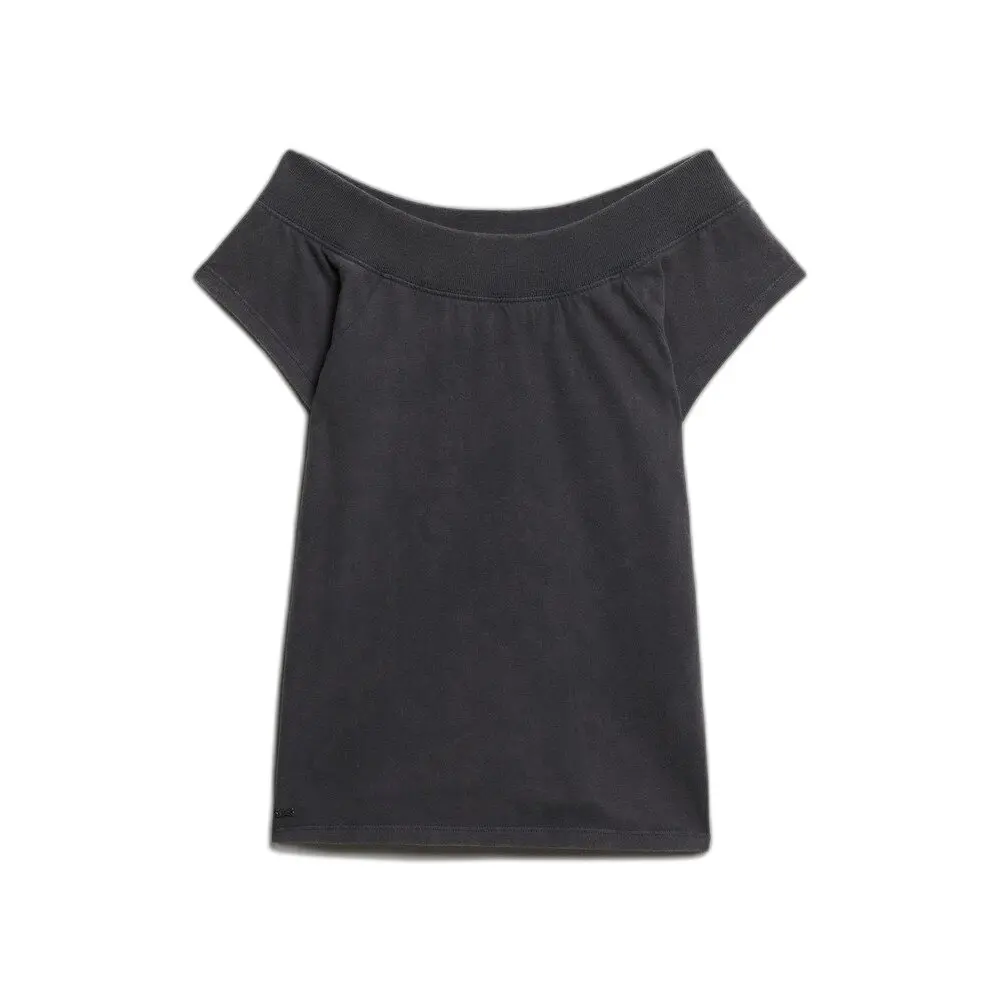 Dames-T-shirt off-the-shoulder Superdry Athletic Essentials
