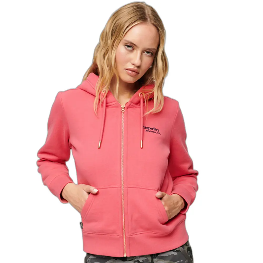 Felpa con cappuccio con logo da donna Superdry Essential